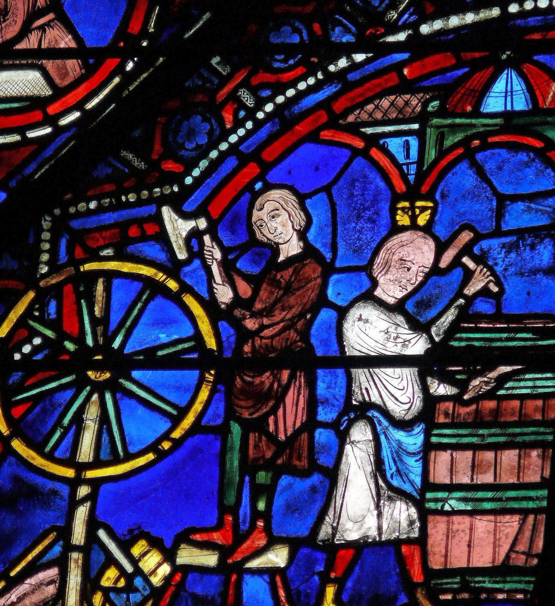 CHARRON ET TONNELIER
Histoire de Noé, 1205/15 - Cathédrale de Chartres
musee-virtuel-vin.fr/vitraux
