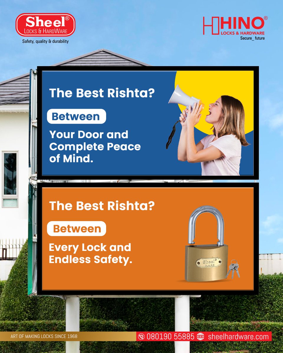 sheellocks1's tweet image. 📷 The Best Rishta?
It’s the bond between your door and complete peace of mind. 📷📷
#SheelLocks #HinoLocks #SafetyFirst #TrustedSecurity #PeaceOfMind #StrongLocks #SecureHome #EndlessSafety #LocksAndHardware
