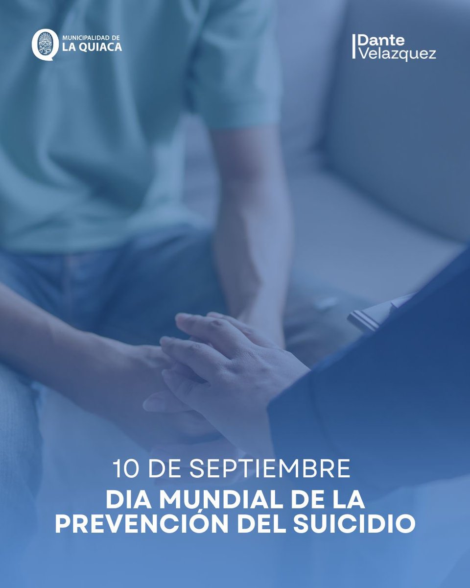 Día Mundial de la Prevención del Suicidio

Hoy renovamos nuestro compromiso con la vida, la escucha y el acompañamiento.
Hablar, cuidar y estar presentes puede marcar la diferencia.

Desde La Quiaca abrazamos a cada familia y a cada persona con la certeza de que la prevención
