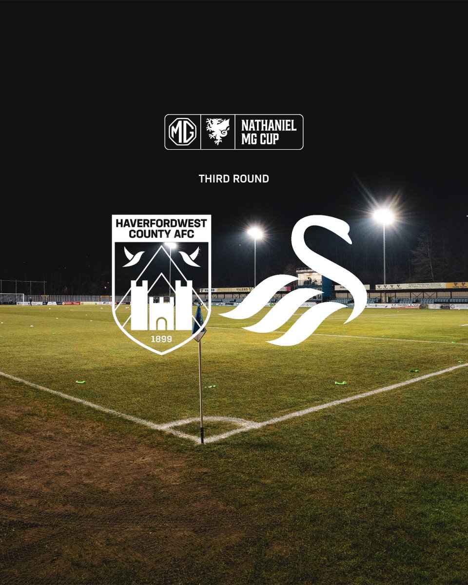 Swansea City Under-21s are back in #NathanielMGCup action this evening as they face Haverfordwest County in the third round at the Ogi Bridge Meadow Stadium (7.45pm kick-off) 🦢

Preview 👉 swanseacity.club/41NRQ3A
🎟️ Tickets 👉 swanseacity.club/45RuD2U