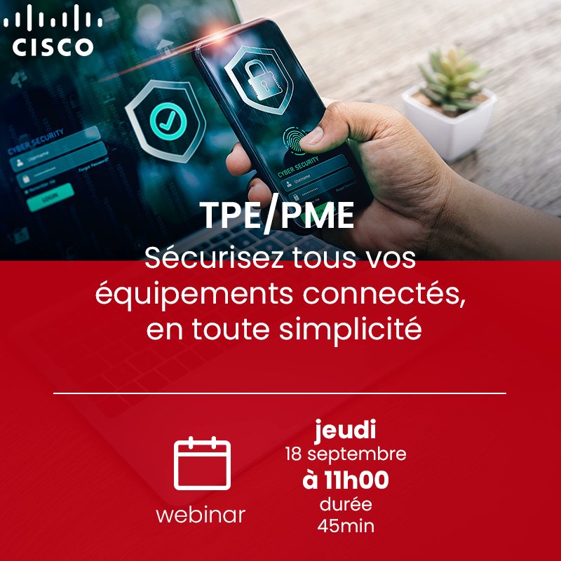 🔒 En 2025, une #cyberattaque sur deux vise les TPE et PME.
 
👉 Le problème : les solutions de #cybersécurité existantes sont souvent perçues comme trop complexes ou inadaptées aux besoins des PME.

Rdv le 18 septembre pour en parler : information.sfrbusiness.fr/inscription-li…