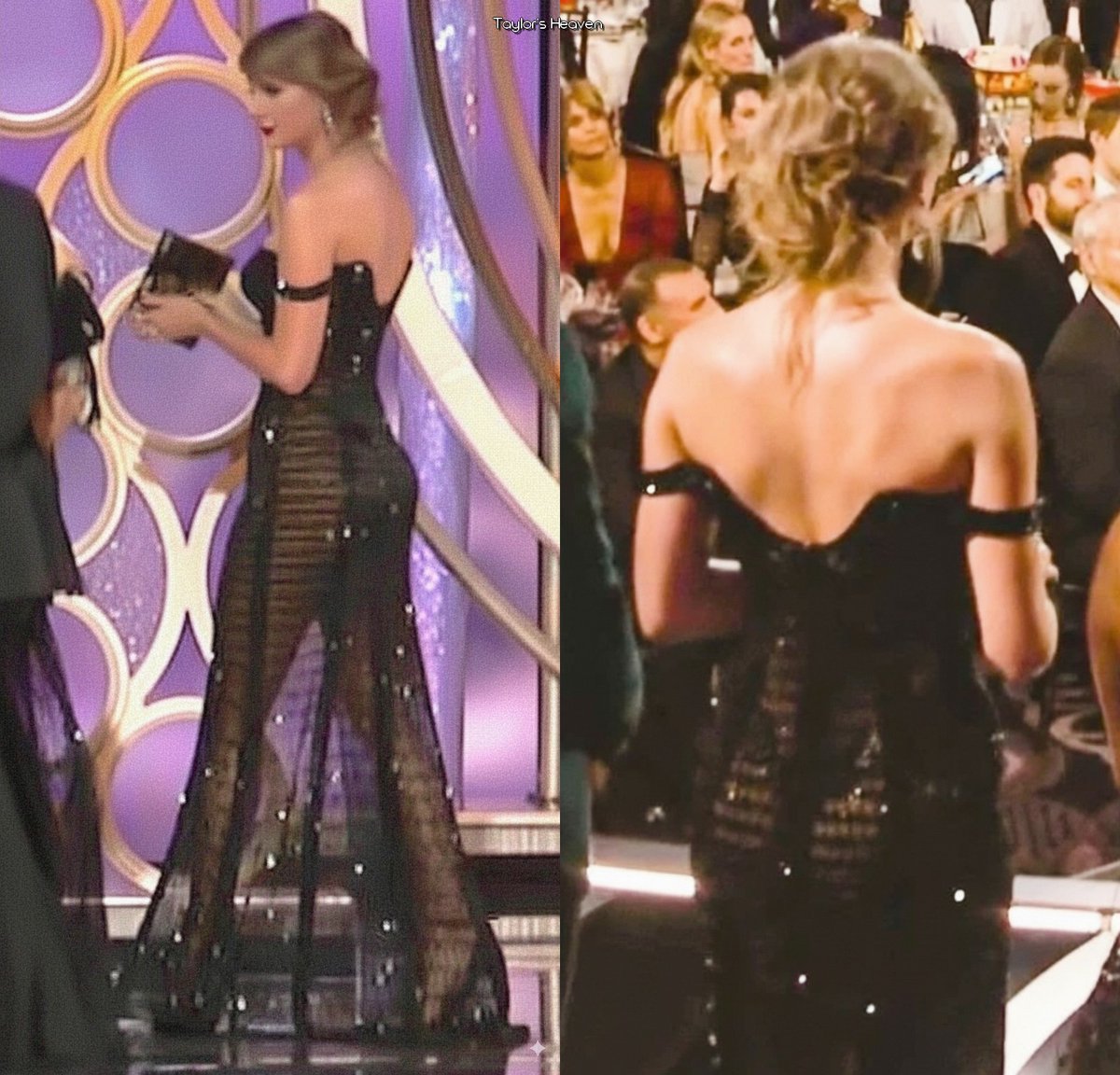 What a great view of her ass they had that night.