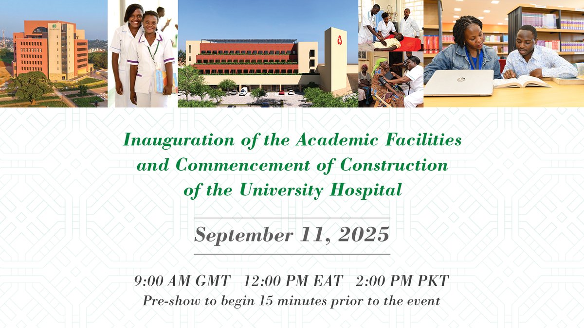 Aga Khan University (@akuglobal) on Twitter photo Here’s a sneak peek inside our new campus in Kampala, Uganda, launching tomorrow! This beautiful space is more than a building; it's a hub for learning, community, and groundbreaking ideas.
Watch the ceremony live on livestream.aku.edu
#AKUinUganda <a href="/akuuganda/">Aga Khan University, Uganda</a> Here’s a sneak peek inside our new campus in Kampala, Uganda, launching tomorrow! This beautiful space is more than a building; it's a hub for learning, community, and groundbreaking ideas.
Watch the ceremony live on livestream.aku.edu
#AKUinUganda <a href="/akuuganda/">Aga Khan University, Uganda</a>
