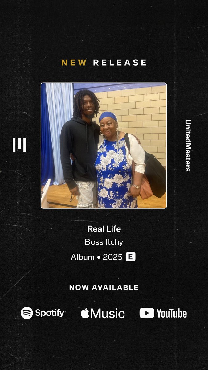 Boss Itchy - Real Life go support and stream  unitedmasters.com/m/real-life-106