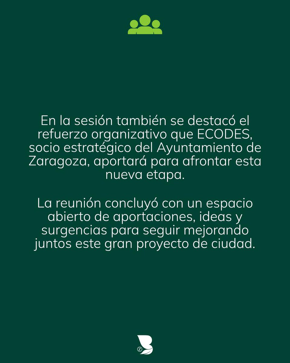Ayer celebramos una nueva mesa del Bosque de los Zaragozanos con más de 30 participantes 🌳

Durante el encuentro, se presentaron las próximas actuaciones programadas para la nueva temporada del proyecto, que cumplirá su 5º aniversario.

Seguimos construyendo juntos el Bosque 💚