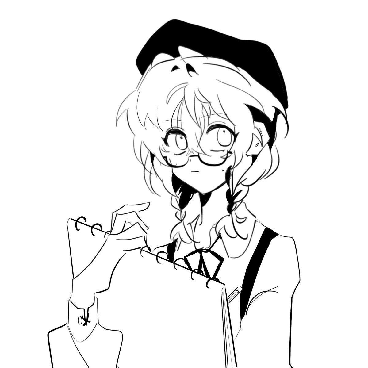 그저 시지마 베레모가 보고싶어져서 그려보기