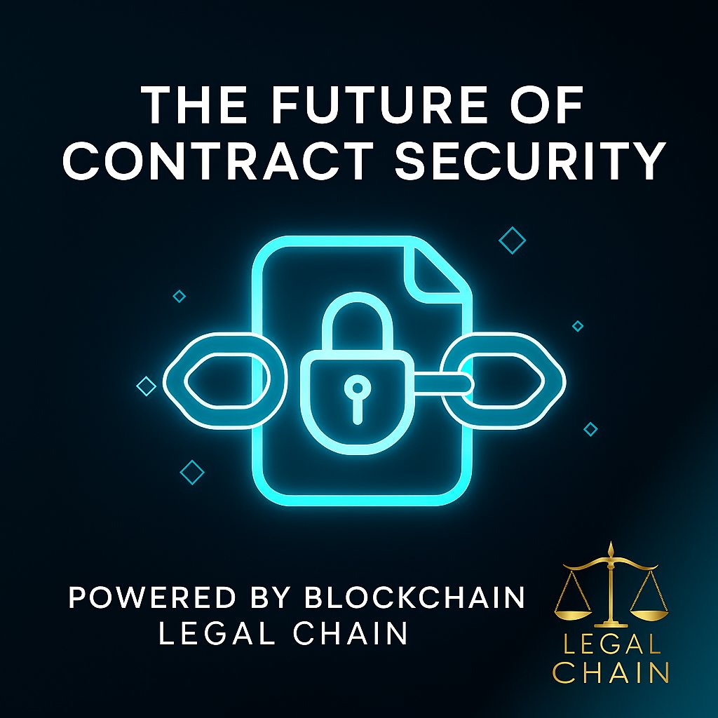 LegalChainAI's tweet photo. Ready for tamper-proof contracts? 🔒
Blockchain is the future of secure agreements, offering transparency and speed. Say goodbye to disputes.
#LegalChain #Blockchain #SmartContracts #LegalTech https://t.co/S0y7SvN91v