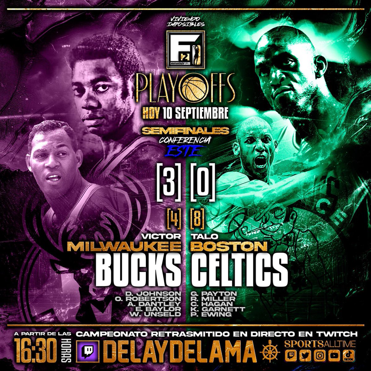 m.twitch.tv/delaydelama

Ya estamos ON AIR!!!

Partido decisivo donde los Celtics se lo juegan todo contra los tremendos Bucks!!!

CoMeOn!!

🙌😄🏀🌟