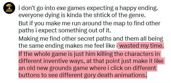 These are my overall thoughts on the character.