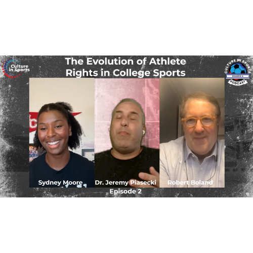 The Evolution of Athlete Rights in College Sports 

Co-hosts Dr. Jeremy Piasecki and Sydney Moore discuss the evolution of #athlete rights in college #sports with Bob Boland on the Culture in Sports Podcast. Listen to this episode: cultureinsports.com/the-evolution-o...
