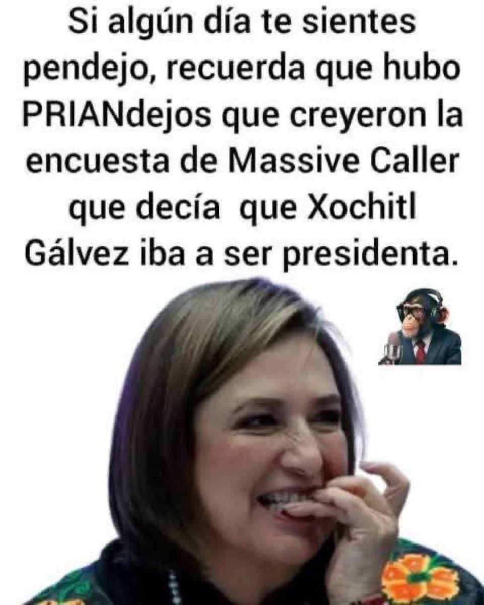 Queridos fachos, si hoy amanecieron sintiéndose más pendejos que de costumbre!! Solo recuerden a su excandidata <a href="/XochitlGalvez/">Xóchitl Gálvez Ruiz</a> y a la nueva miembro del club <a href="/Victoriamdocast/">Victoria Montes de Oca</a> 🤣🤣🤣 así tan pendejos ni Dios los quiere!! Hijos de sus reputas sátrapas pinches madres!! 😆😆😆