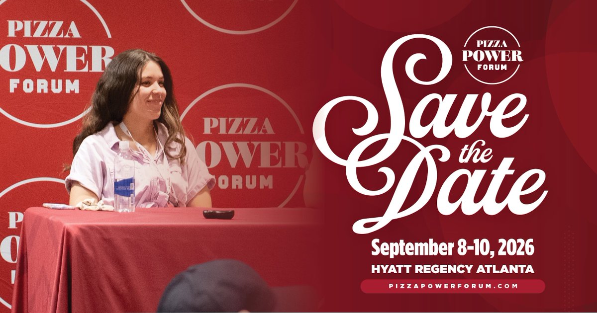 The Pizza Power Forum 2025 was unforgettable—and we’re already counting down to next year. 📅 

Save the date! September 8–10, 2026, The Hyatt Regency Atlanta.