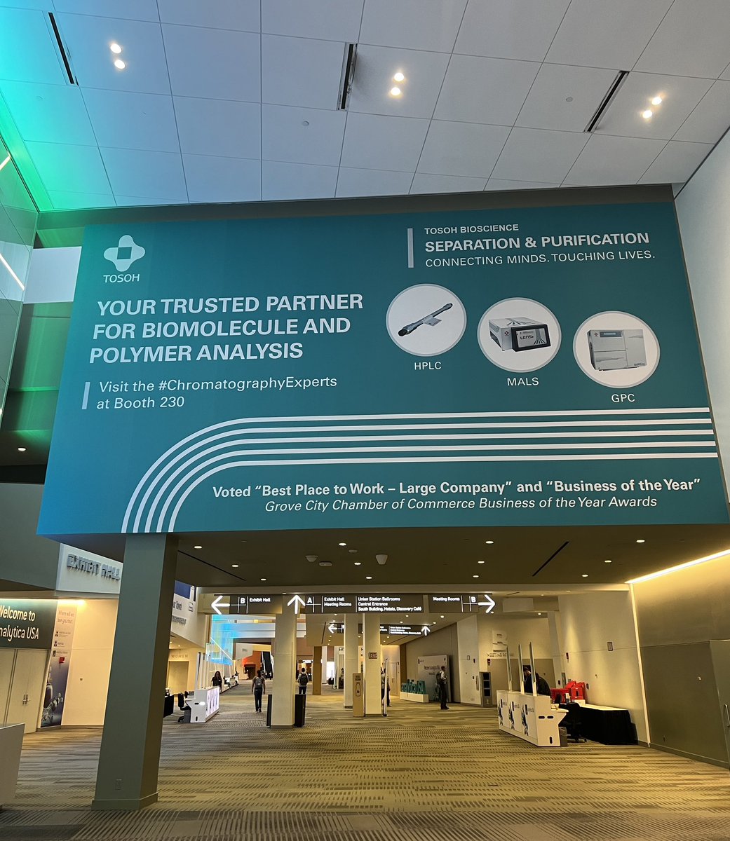 TosohBio's tweet image. 📍 Meet the Tosoh team at booth 230 during #AnalyticaUSA in Columbus, Ohio! Connect with our #ChromatographyExperts through September 12th to discover how we can support your analytical development needs.