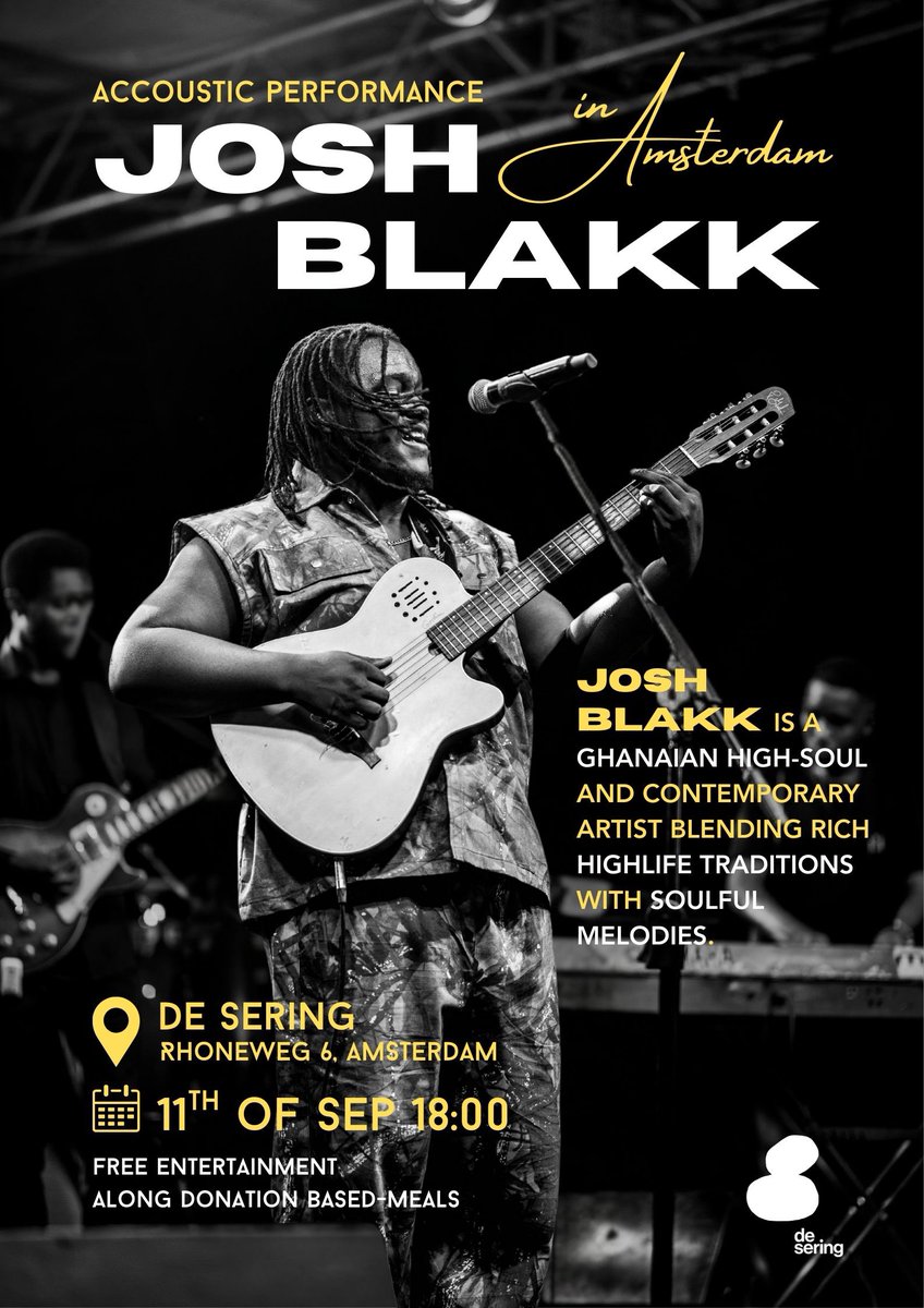 If you’re in Amsterdam, come through to De Sering tomorrow and let’s make some good musical memories. See y’all 🫶🏽