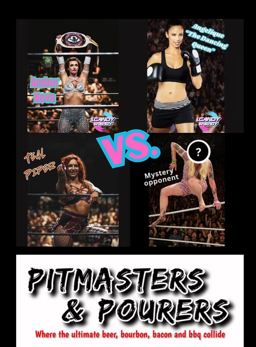 PWAEvents's tweet image. THIS Saturday!!

It&apos;s PITMASTERS AND POURERS in @CityOfMountDora!

Bourbon BBQ Live Music and Pro Wrestling!

4 BIG @PWAEvents matches!

@RealRadioMonste Champ @AmberNova73 &amp;amp; Angelique w @RussRollins v @arielteal &amp;amp; mystery partner!

Tix on sale at

ci.mount-dora.fl.us/1520/Pitmaster…