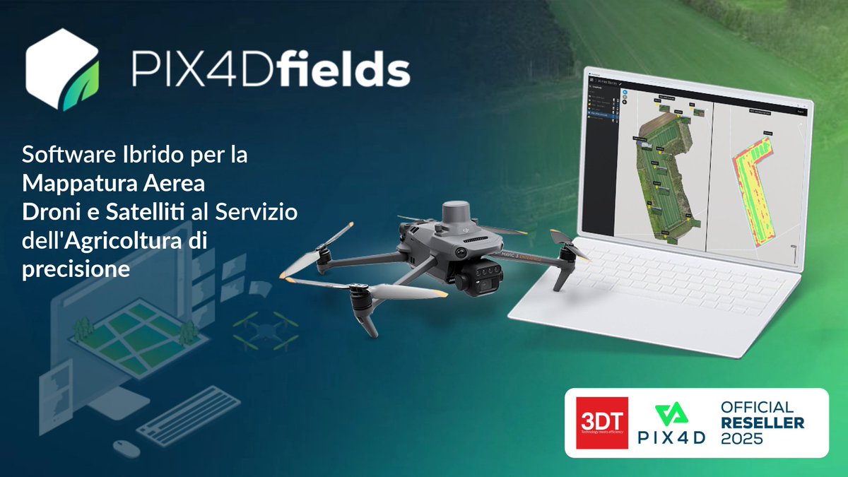 3dtarget's tweet image. Sfrutta la potenza di #PIX4Dfields per l&apos;agricoltura di precisione! 🛰️ Analisi istantanee, mappe delle colture e dati per ottimizzare la tua azienda. #Agricoltura40 #DroneFarming

➡️Contattaci ora 3dtarget.it/eu/it/droni/so…