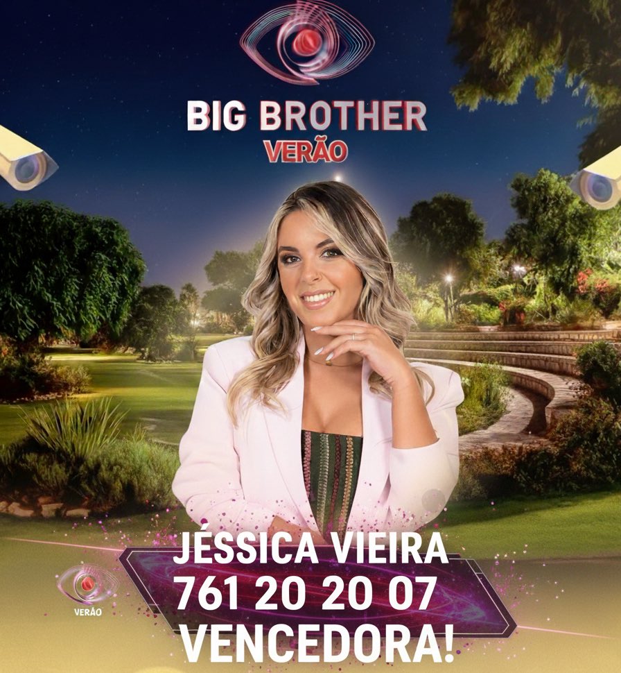 Sexta feira só existe uma possibilidade para vencer: Jéssica Vieira 761 20 20 07
#bbtvi