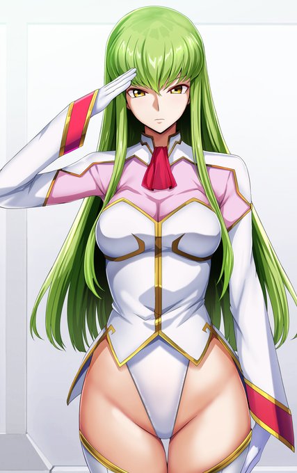 息抜き直立敬礼イラスト。
このパイロットスーツのC.C.本当に好き。 