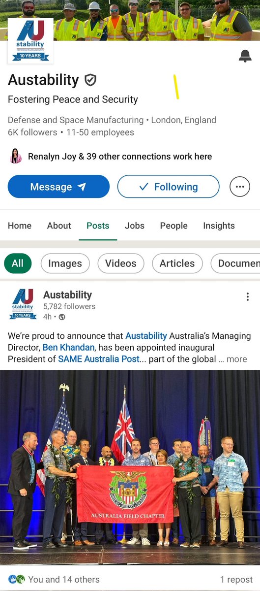 austability's tweet image. To keep in touch with what's going on at @austability and the broader defence and national security sector, please follow us on @LinkedIn

linkedin.com/company/austab…

#Austability #FosteringPeaceandSecurity
