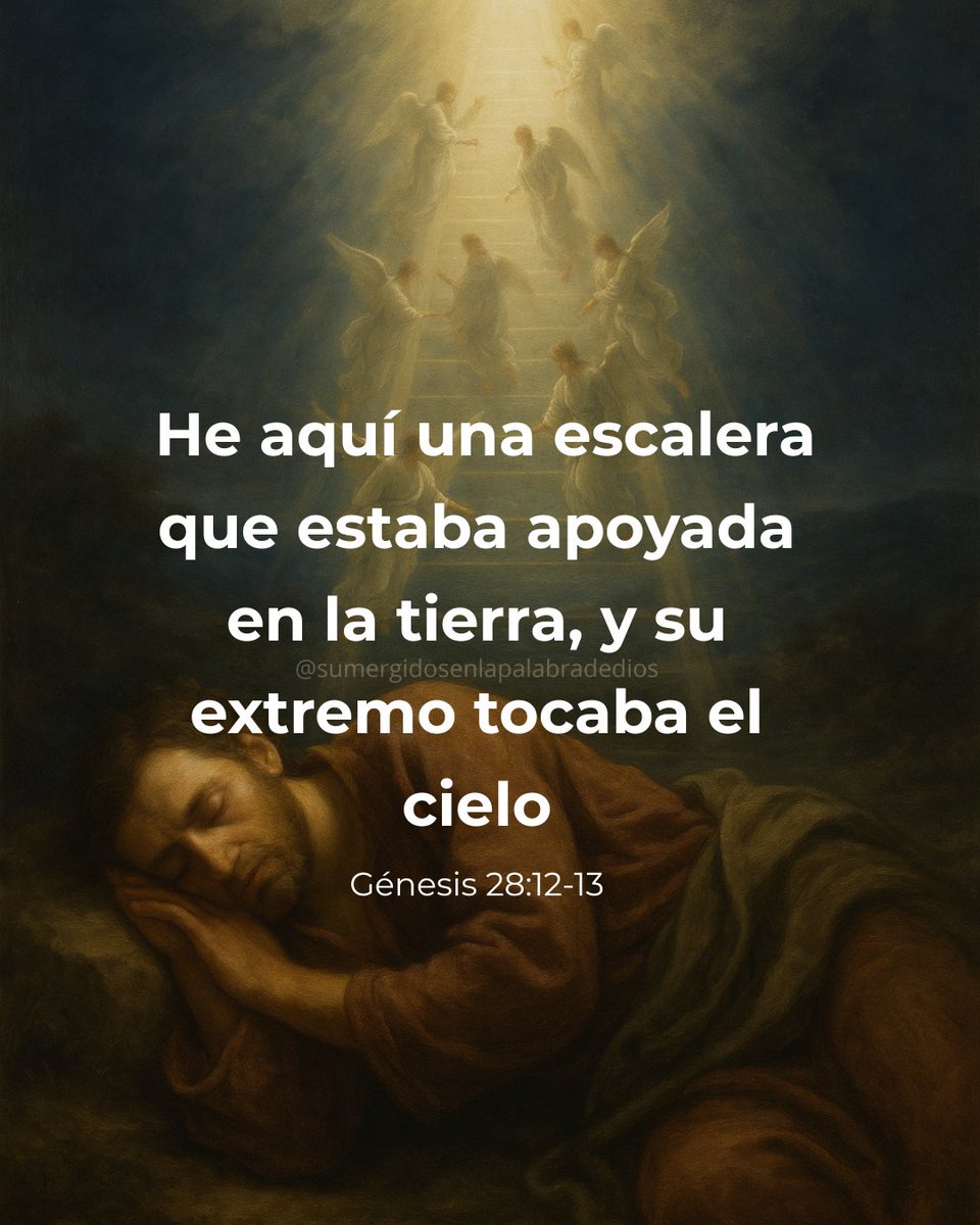Y soñó: y he aquí una escalera apoyada en tierra… y he aquí Jehová estaba encima de ella.” – Génesis 28:12-13

🌿Este sueño nos recuerda que Dios conecta cielo y tierra, y nunca estamos solos.

✨Aun en la incertidumbre, tu corazón tiene un camino hacia Él.