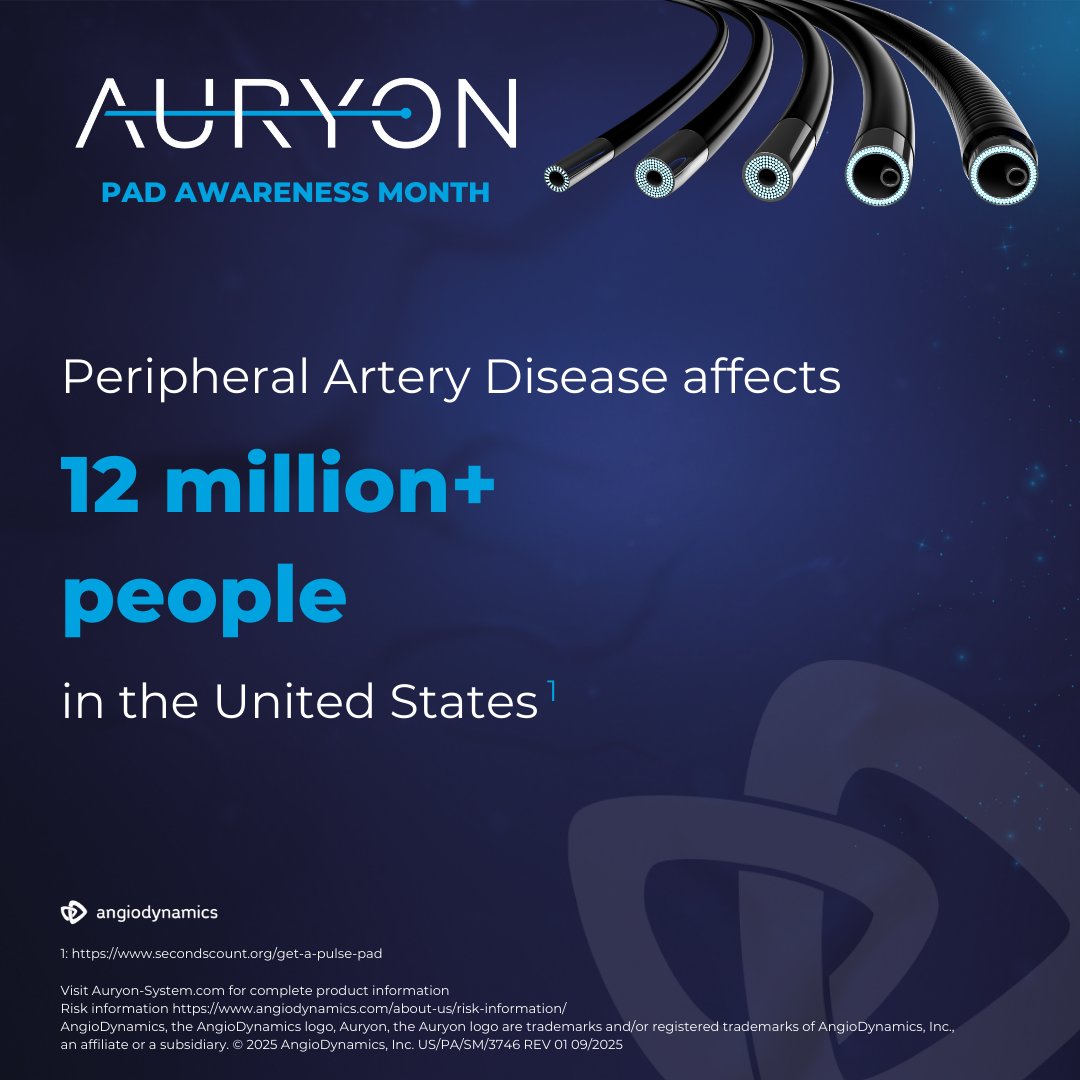 AngioDynamicsCV's tweet image. Making lifestyle changes can greatly reduce your risk of #PAD:
• Quit smoking
• Exercise daily
• Manage blood pressure, cholesterol, and diabetes
• Care for your feet with regular checks

Let’s raise awareness and take action▶️ bit.ly/47aRiYV

bit.ly/3IOQLC2