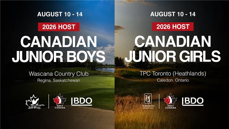 A pair of premier venues join the slate for 2026 👀 

Golf Canada is excited to reveal the host venues for the 2026 Canadian Junior Boys and Canadian Junior Girls Championships. 

🗞️: bit.ly/41PmY2K