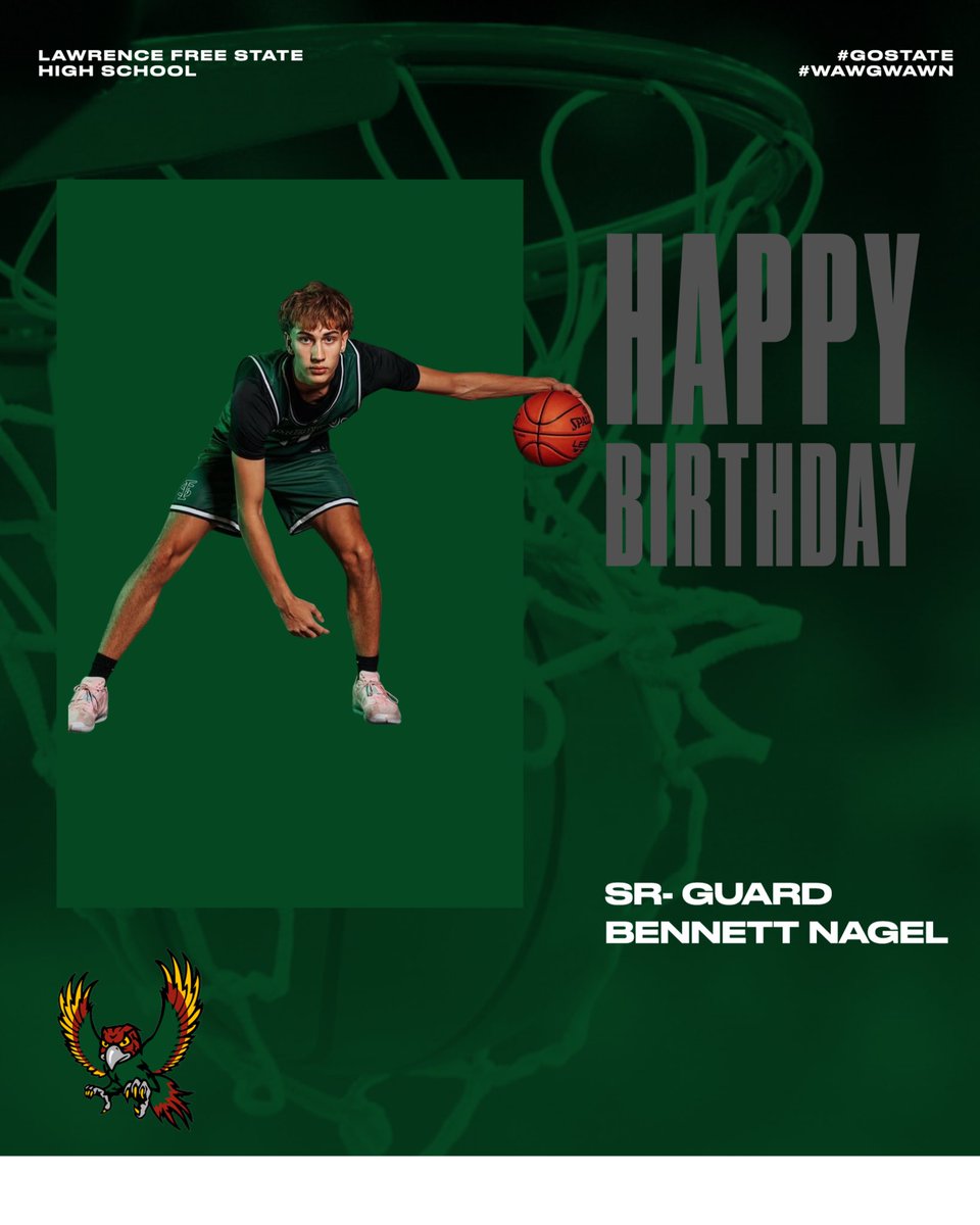 Free State Basketball (@fshsbasketball) on Twitter photo Happy birthday to our captain and leader  <a href="/bennett_nagel22/">Bennett Nagel</a> . Have a great day. Happy birthday to our captain and leader  <a href="/bennett_nagel22/">Bennett Nagel</a> . Have a great day.