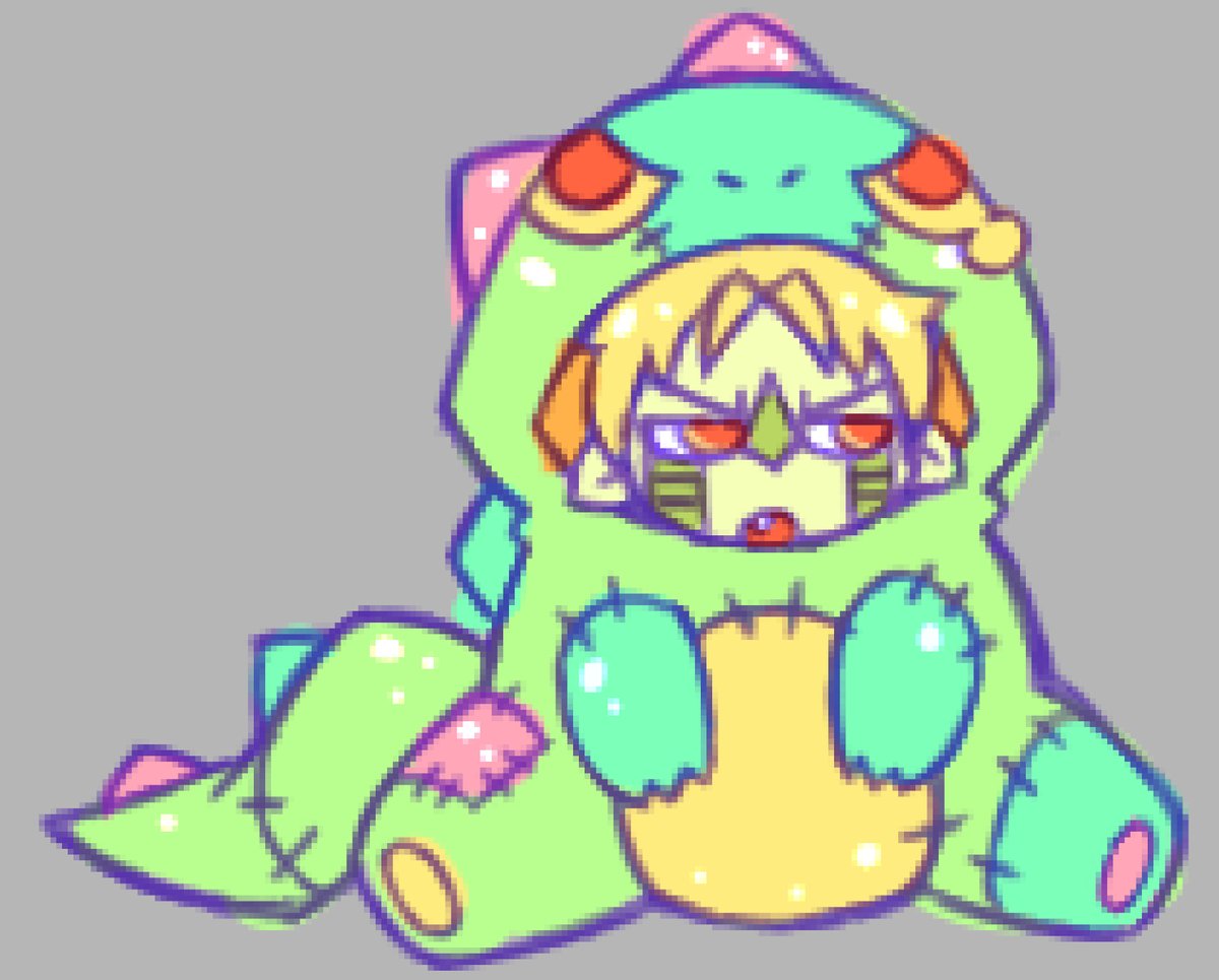 stonedocean420's tweet image. kamui in a dino onesie i did at the salon w no wifi go my filler!!! #getterrobo