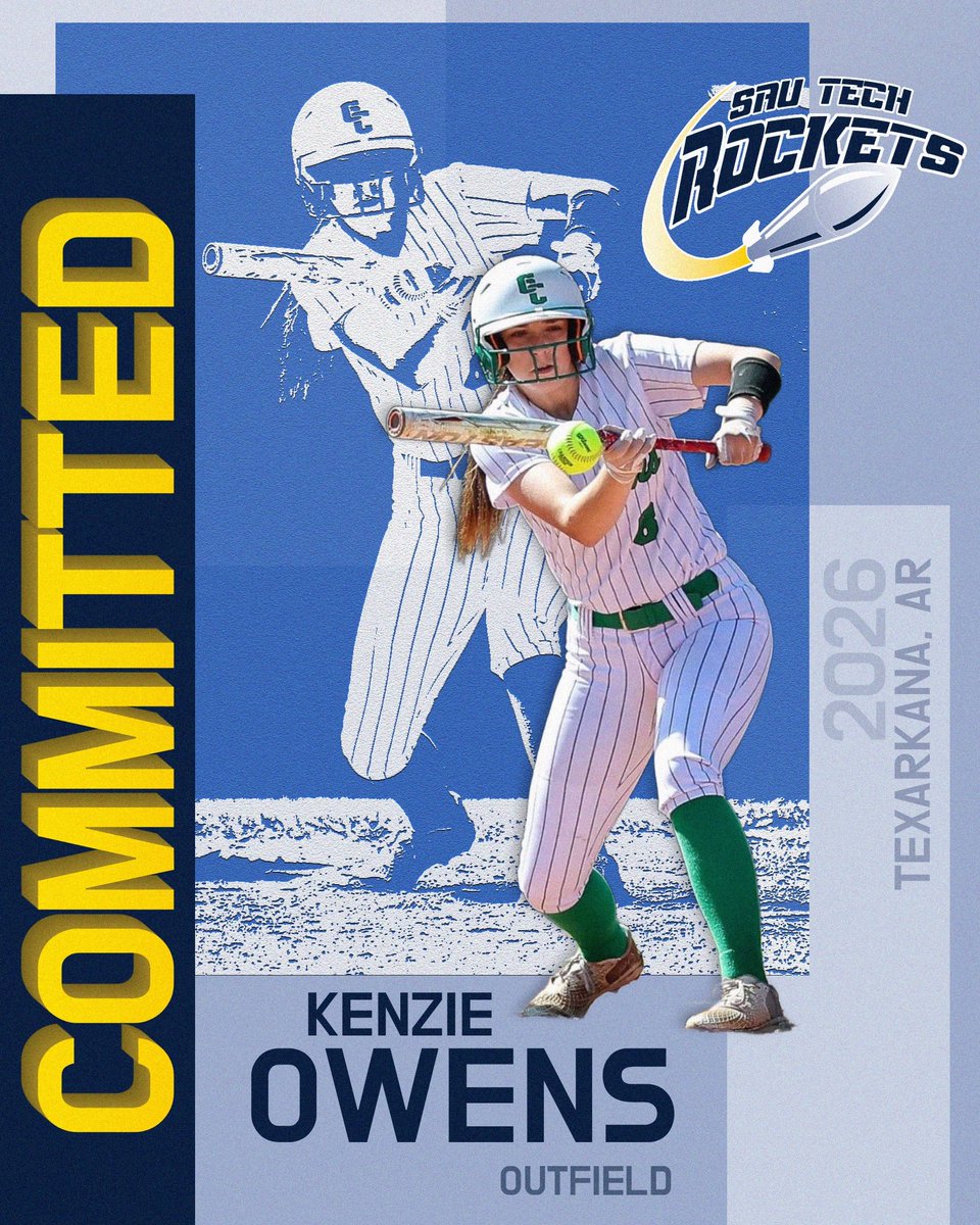 Our newest commit Kenzie Owens! Welcome to the Rocket family! 🚀🥎