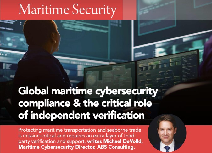 Thanks to <a href="/ShipManInter/">Ship Management International</a> for their recent focus on maritime security. As Michael DeVolld, Maritime Cybersecurity Director <a href="/_ABSGroup/">ABS Group</a> reveals, protecting #maritime #transportation + #seaborne #trade is mission-critical: issuu.com/elaboratecomms…
#maritime #shipping #Cybersecurity