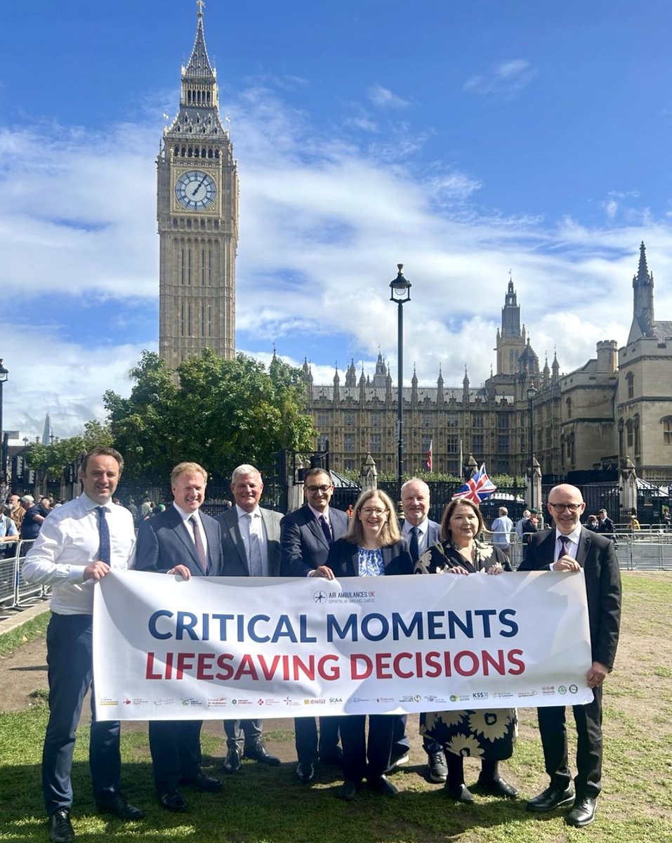 Proud to Chair the All Party Air Ambulances and we’re getting behind
#AirAmbulanceWeek 2025 and showing
our support for the lifesaving work of air
ambulance charities across the UK.
Every day, crews are dispatched to over
134 missions — providing specialist, critical care.
