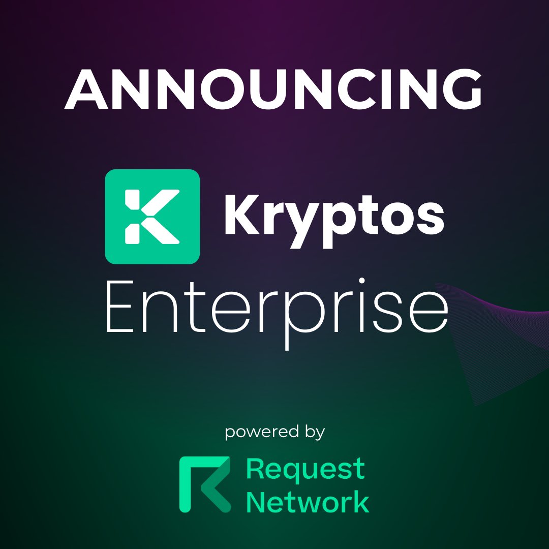 We are happy to announce <a href="/KryptosConnect/">Kryptos | Portfolio Tracker</a>'s Enterprise solution built with the Request Network API.

Trusted by 100,000 users and 100+ companies, it tackles some of the most complex challenges in finance operations  🧵

👉  kryptos.io/enterprise