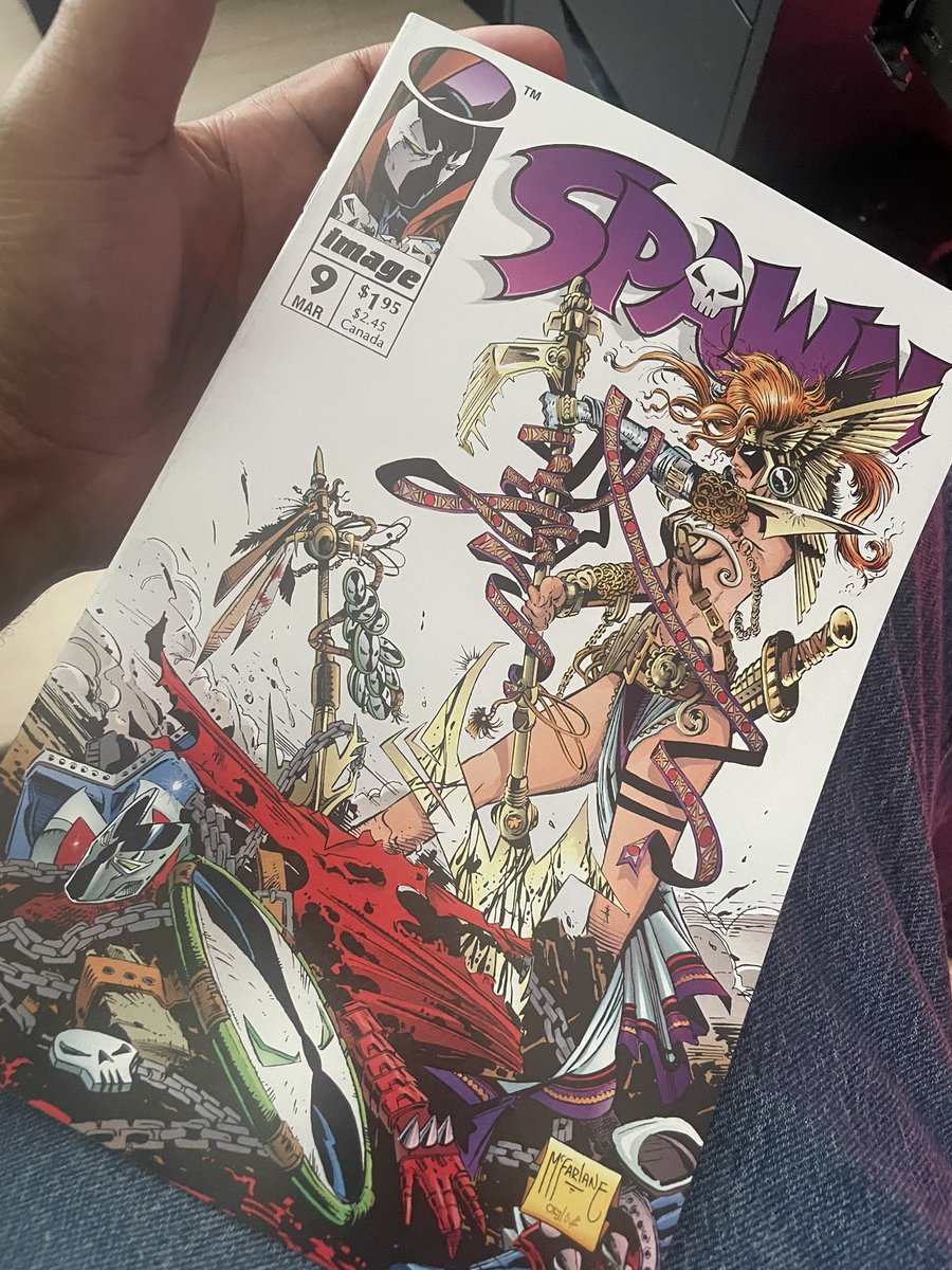 Doing some research 👀 
Spawn #9 (1993) 1st App of Angela
