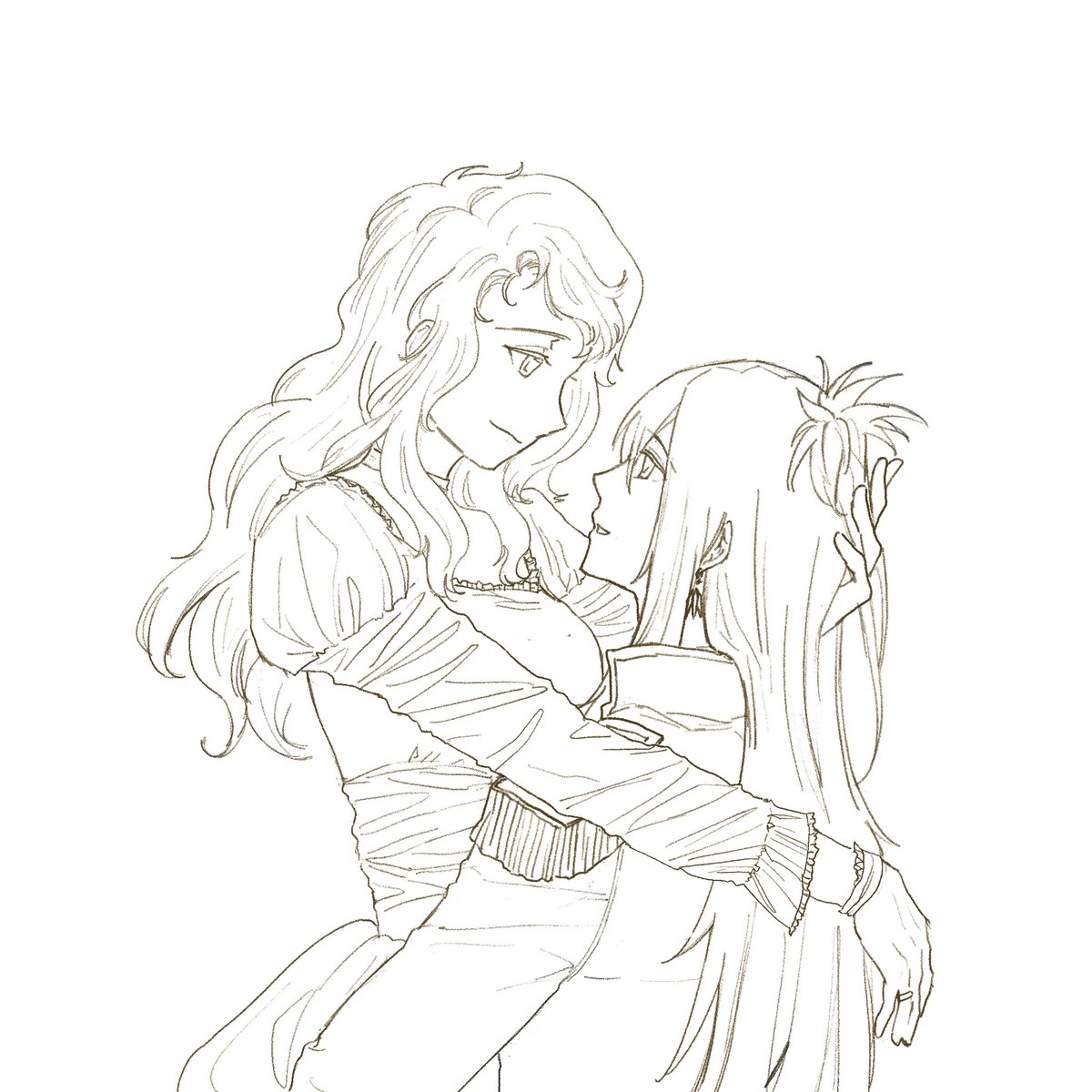 Tifire11's tweet photo. Elena&amp;Demon♠️（♀） https://t.co/oo5Fvq333y