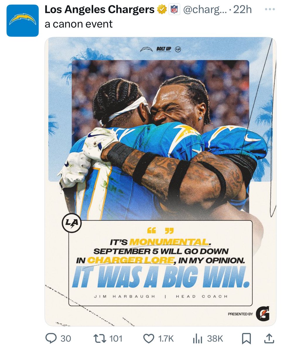 Dennis Vollrath (@dennis_vollrath) on Twitter photo Imagine labeling an opening season win against a division rival as going down in “team lore” and then really promoting it.  Good win but my goodness, it’s not even close to January <a href="/Chiefs/">Kansas City Chiefs</a> Imagine labeling an opening season win against a division rival as going down in “team lore” and then really promoting it.  Good win but my goodness, it’s not even close to January <a href="/Chiefs/">Kansas City Chiefs</a>