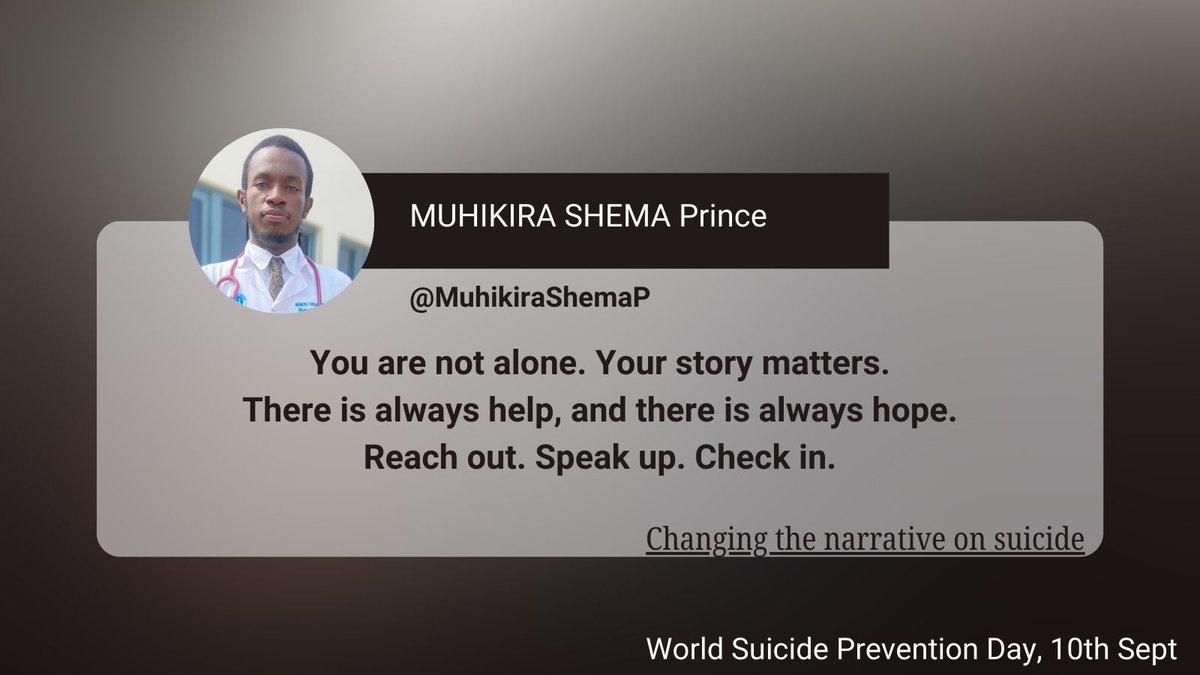 Let`s talk about mental health -- without shame.
It`s about shifting from silence and misunderstanding to openness, empathy, and support --creating environment where they feel able to speak up and seek help.
#WorldSuicidePreventionDay #MentalHealthMatters  #YouAreNotAlone