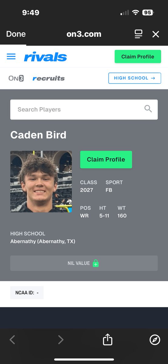 Thank you <a href="/BenjaminGolan/">Ben Golan</a> <a href="/Rivals/">Rivals</a> for the rivals account!

<a href="/CoachWhiteDB1/">Coach White</a> <a href="/AbernathyFB/">Abernathy Football & Recruiting</a> <a href="/806hsscmedia/">Jasone Pearson</a> <a href="/JGonzalesJr10/">Julio Gonzales Jr.</a> <a href="/KyleMorgan_XOS/">Kyle Morgan CATAPULT Southwest Area Scout</a> <a href="/JarrettDRamirez/">Jarrett Ramirez</a>