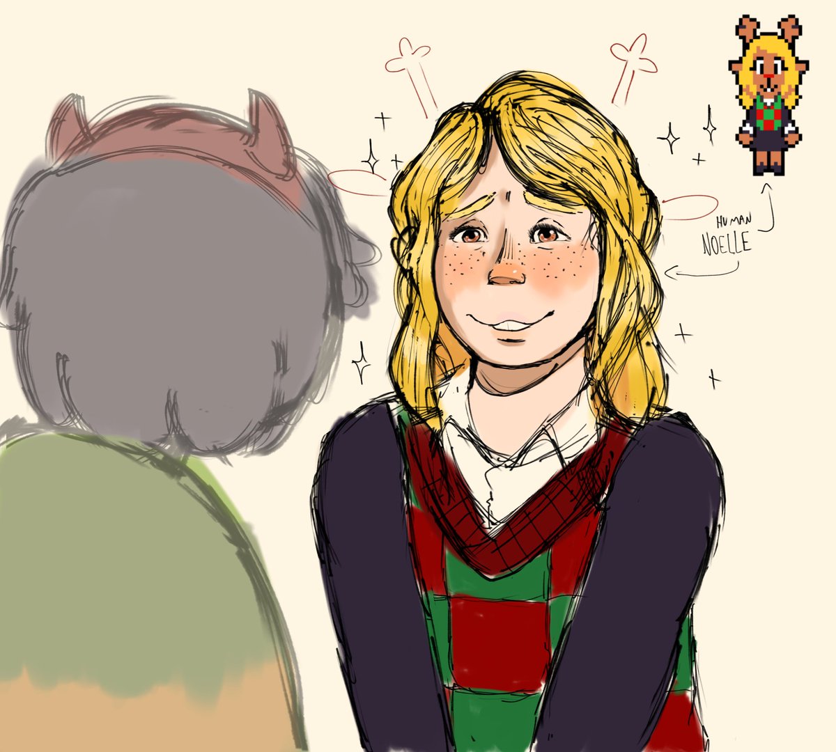 Just a Vision that i had on my Dreams...

#DELTARUNE #noelleholiday #fanart