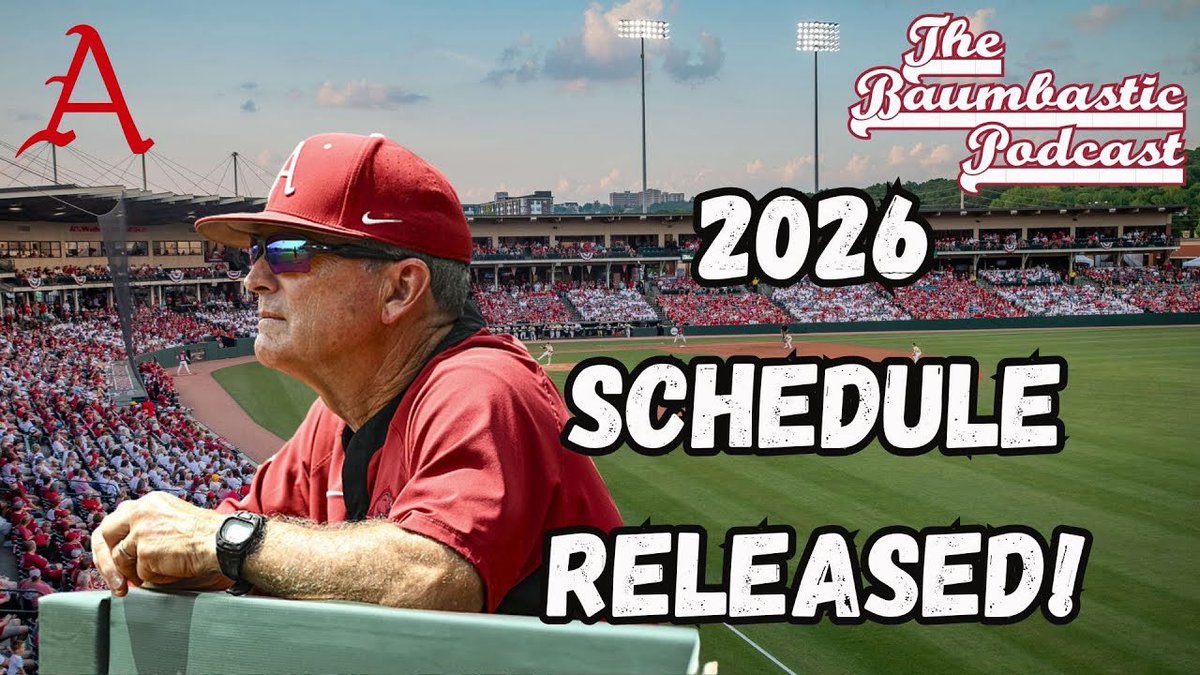 Quick reaction to the 2026 Arkansas Baseball schedule on this morning’s Baumbastic!

WATCH: youtu.be/1XFWfQ3wWeE?si…

LISTEN: podcasts.apple.com/us/podcast/the…