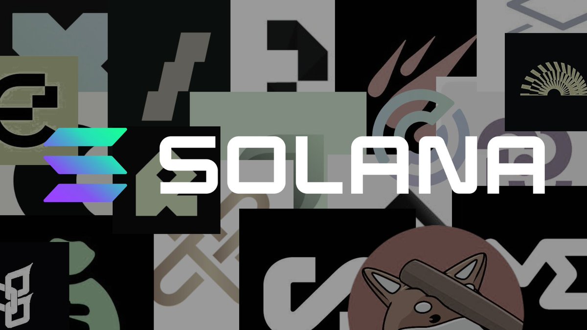 Collage of tradeable assets on Solana