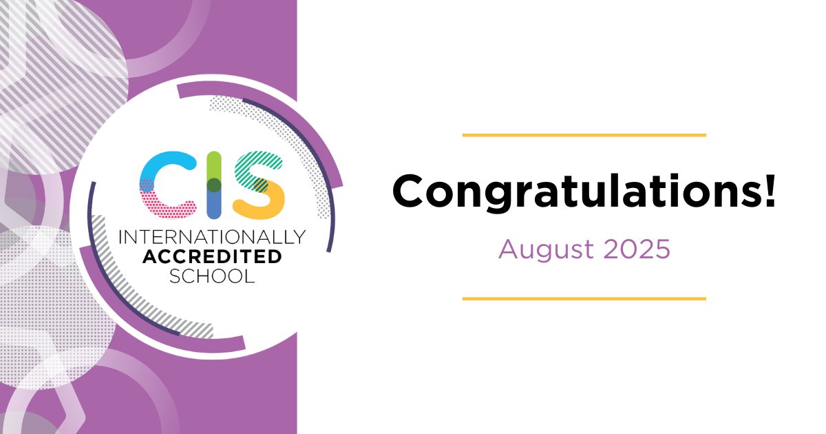 CISEducation's tweet photo. The award of CIS International Accreditation shows that the school is an effective and agile learning organization, is devoted to its mission and vision for learners, and focuses on the quality of learning and well-being for the school community. https://t.co/tgrwX1xaAQ