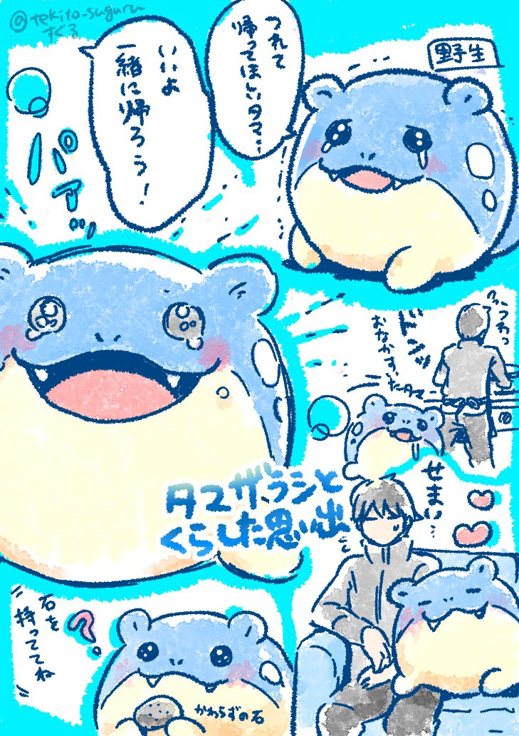 ポケモンコンシェルジュ見た後に、自分に無いタマザラシと暮らした記憶が蘇って来ました…という走り書き☺️