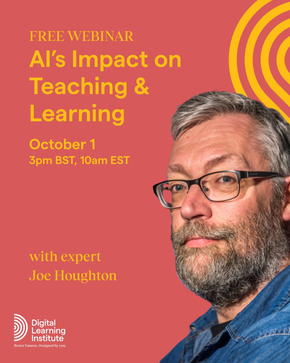📚 FREE WEBINAR AI’s Impact on Teaching &amp; Learning

👉 Save your seat today: eu1.hubs.ly/H0mNjJ_0

#AIinEducation #TeachingWithAI #DigitalLearning #FutureOfLearning