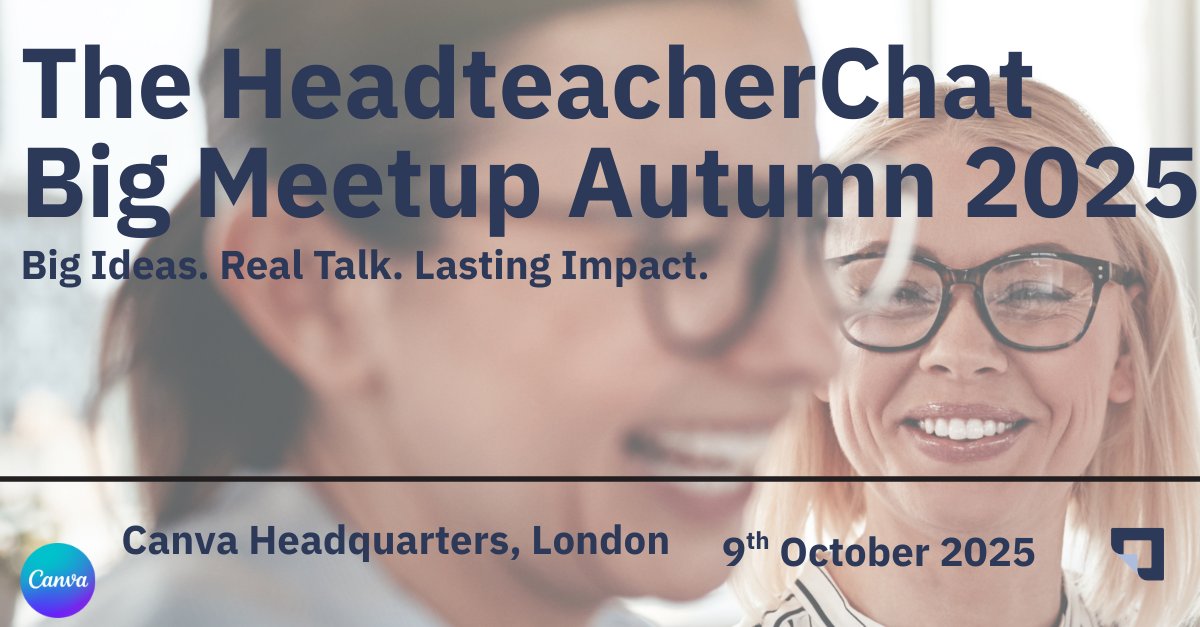 Ready to Lead – In-Person Event
Join us at Canva HQ, London on Wednesday 9th October 2025 (9:30–4:00) for a full day of leadership inspiration.

Keynote: Kate Owbridge – How Will You Make It Matter?

Canva for Education workshop
Canva HQ, Hoxton Square, London
Book now: