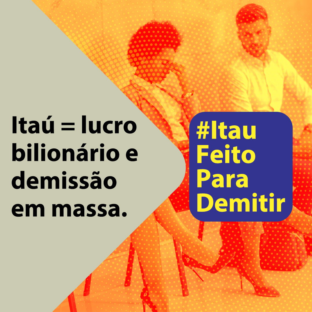 💰➡️🚪Lucro bilionário de um lado, demissão em massa do outro: essa é a equação perversa do Itaú! 💰➡️🚪
#ItauFeitoParaDemitir