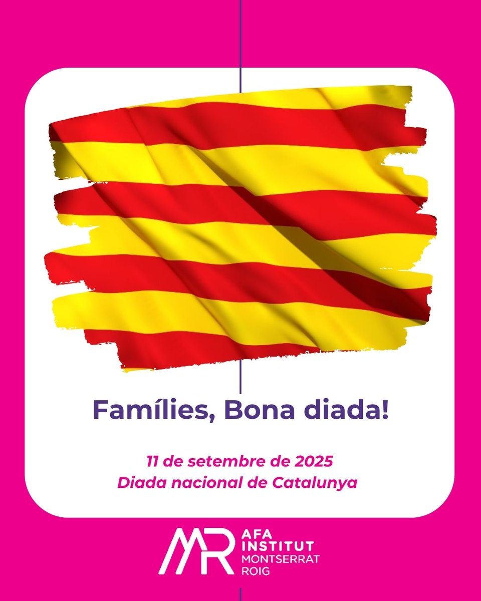 Famílies del Montserrat Roig!
Gaudiu de la Diada nacional de Catalunya‼️

#somafa
#somsecundària 
#sompública 
#somelroig 
#11set2025