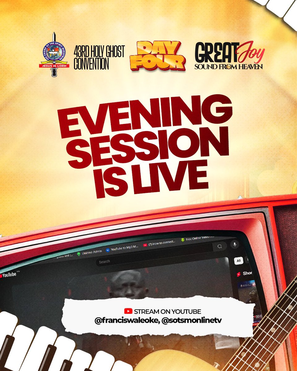 HGClive's tweet photo. We are live! 🔥
#Day4
#hgc2025
#holyghostconvention
#greatjoy #soundfromheaven
#onemillionsoulsforchrist https://t.co/uxgBm3gG75