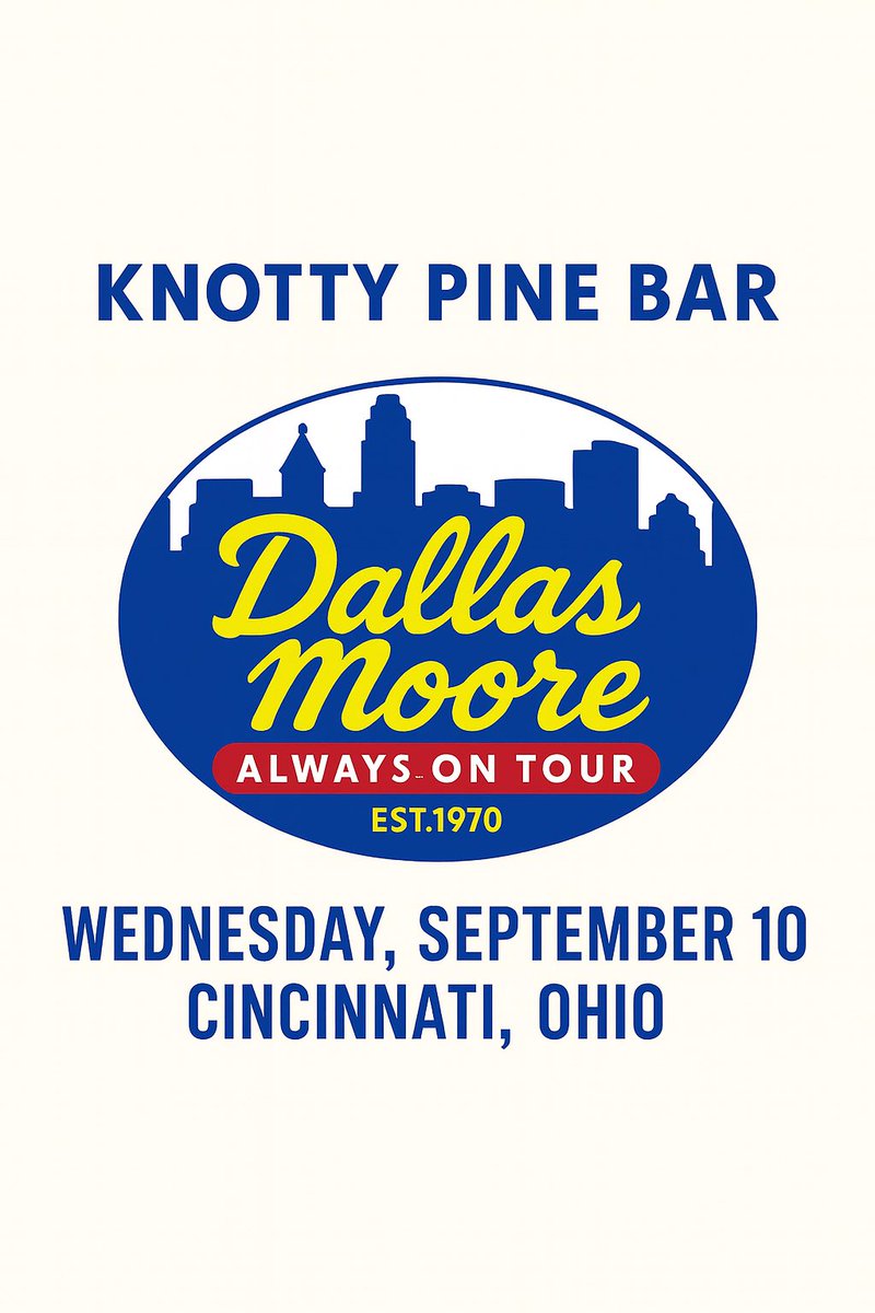 One more show in #Ohio 
<a href="/knottypinerocks/">Knotty Pine</a> in #Cincinnati 7pm #Tonight 
#WhiskeyWednesday 
#HonkyTonk #Roadhouse 
#PineTime #Skyline
