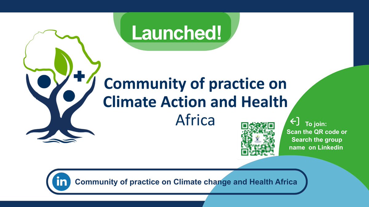 Afidep's tweet photo. We are excited to announce that AFIDEP has launched a Community of Practice on Climate Action and Health in Africa as part of the LSHTM-led (Pathfinder Initiative project - Accelerating Climate Action for Health). The Community of Practice will be based on the LinkedIn Platform.

This new community brings together researchers, policymakers, practitioners, and advocates working at the intersection of climate and health.

Our goals:
➡️ Share knowledge
➡️ Foster collaboration
➡️ Support evidence-based solutions that deliver both climate and health benefits for Africa

Follow and join us today and be part of a growing network shaping a healthier, sustainable, and climate-resilient future for Africa.
Click this link to join: https://t.co/2EojkEXf19

Learn more about Pathfinder Initiative: https://t.co/7I7GkTX8zZ