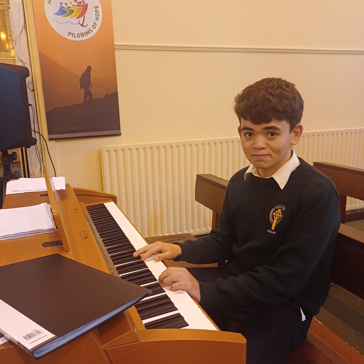 Today we celebrated our Opening School Mass. Thanks to Fr. Peter who led the liturgy, our choir, Mr. Maher, our musicians and all staff and students involved. Thanks to TY student Sorcha for her amazing artwork for our booklet. Special thanks to Ms. Murray our school Chaplain.